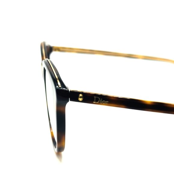 NEW CHRISTIAN DIOR MONTAIGNE 41 C9C Havana Crystal Eyeglasses 52mm 19 145 main image 6